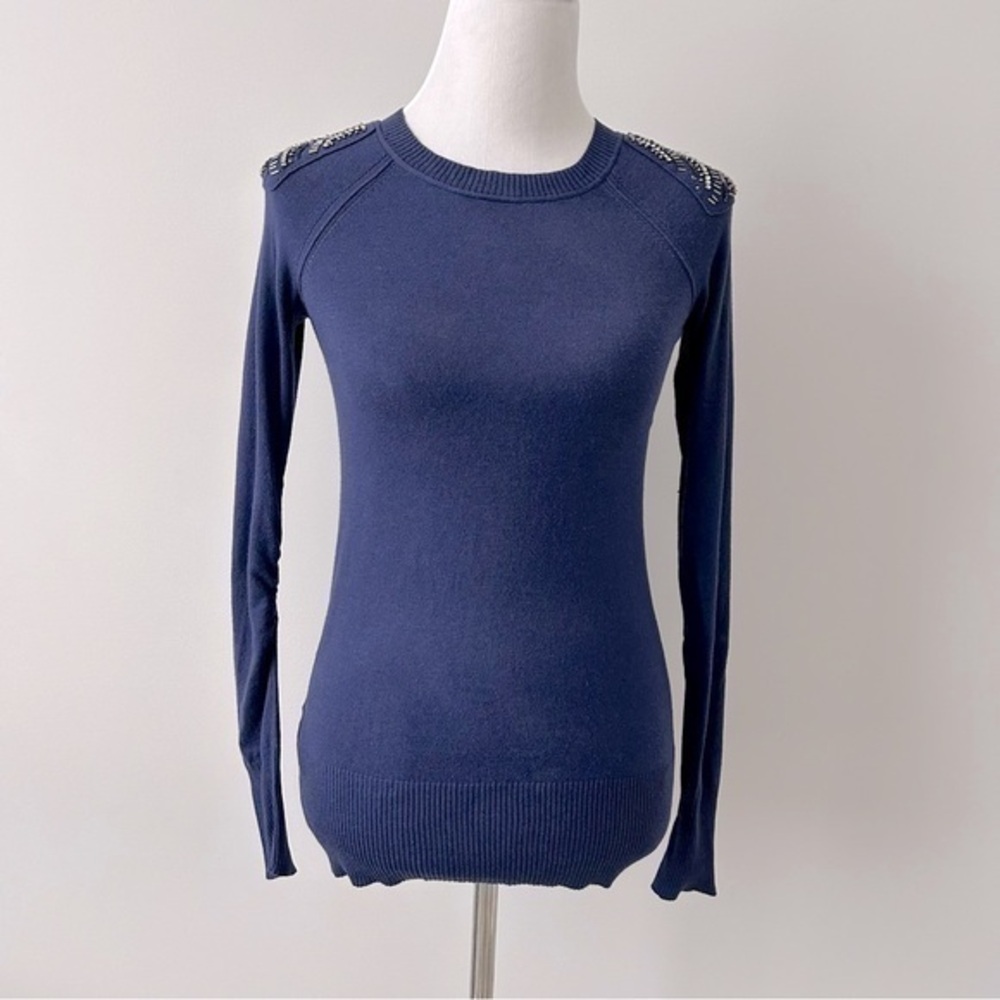 Loft Beaded Shoulder Sweater